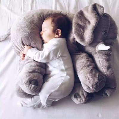 ins可愛大象抱枕被子兩用多功能沙發枕頭靠墊靠枕午睡枕~特價