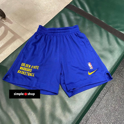 【Simple Shop】NIKE NBA WARRIORS 勇士 復古 短版 籃球褲 運動短褲 FB3728-495