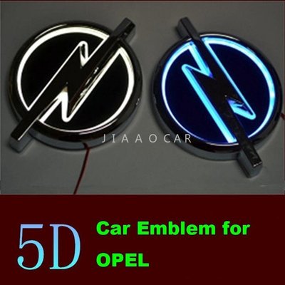 5d 汽車標誌尾燈 Led 燈標誌燈裝飾貼紙汽車 Led Opel 徽標燈