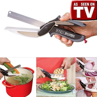 (250元2隻+7-11免運)多功能厨房剪 Clever Cutter 二合一 蔬菜剪刀