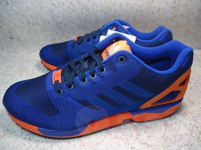 ~9527~ 2014年 9月 ADIDAS ORIGINALS ZX FLUX WEAVE 藍橘 尼克 輕量 男鞋 慢跑鞋