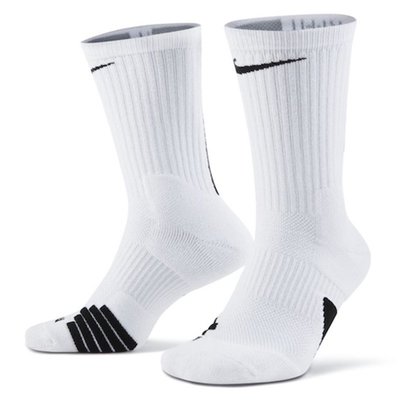 NIKE ELITE CREW 白色籃球襪子 中筒襪 加厚運動襪子 1雙入 SX7622-100
