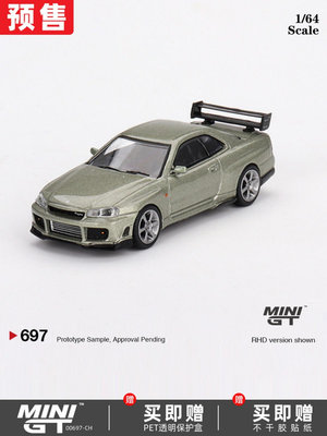 車模 仿真模型車TSM MINI GT 1:64尼桑GT-R天際線R34 Tommykaira R-Z合金汽車模型