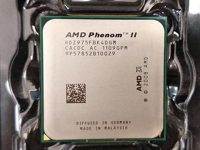 【含稅】AMD Phenom II X4 975 3.6G  HDZ975FBK4DGM 高階四核 正式CPU 一年保