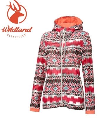 【Wildland 荒野】女透氣抗UV輕薄外套 女彈性針織功能印花外套 0A61657 /防曬外套/登山外套/登山 露營