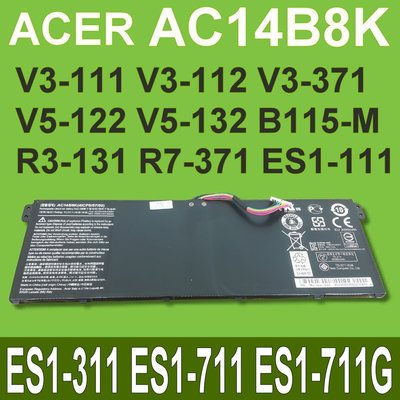 保三 ACER AC14B8K 原廠電池 V3-371 V5-122 V5-122P V5-132 V5-132P