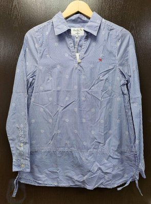 Arnold Palmer雨傘 藍白條紋 上衣 休閒襯衫 S號 袖子可二穿法 夏天防曬 原價2650 元 薄長袖 女上衣