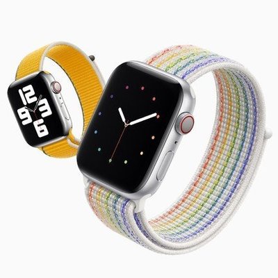 全館免運 於Apple watch錶帶 尼龍編織1/2/3/4/5/6/SE代 s8/s7/ultra蘋果錶帶 可開發票