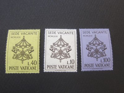 【雲品6】梵蒂岡Vatican 1963 Sc 362-4 set MNH 庫號#B003 75620
