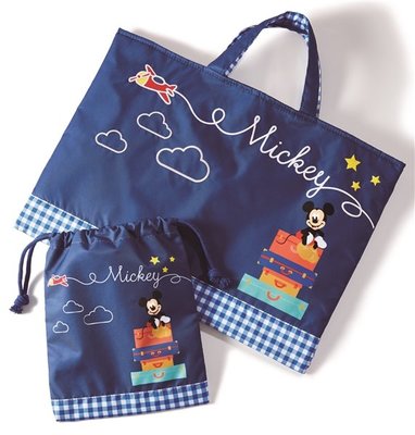 JAL 日航 米奇 Mickey 兒童 束口袋 手提袋 托特包 飛機 日本代購