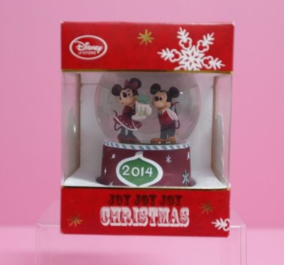 🌸Dona代購🌸現貨 日本迪士尼store限定 米奇米妮聖誕節交換禮物 雪花球/水晶球/擺飾 B02