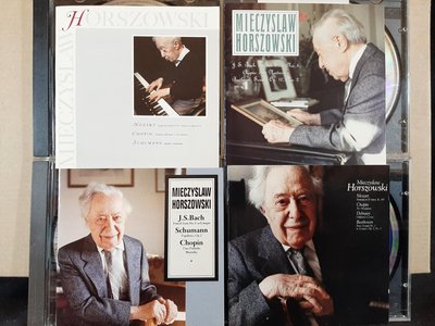 Horszowski,Bach,Beethoven,Mozart,Chopin etc霍佐斯基，演繹巴哈，貝多芬，莫扎特，蕭邦，舒曼等四張專輯，共四片CD,如新