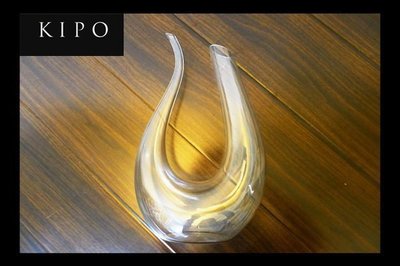 KIPO-進口手工-豎琴無鉛水晶U型酒樽天鵝造型醒酒器/分酒器/紅酒杯 NEA001004A
