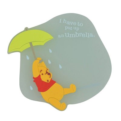 日本東京迪士尼 小熊維尼 Pooh 杯墊 正版 雨季特輯期間限定