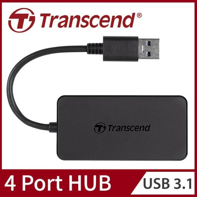 Transcend 創見 極速USB 3.1 HUB 4埠集線器 TS-HUB2K