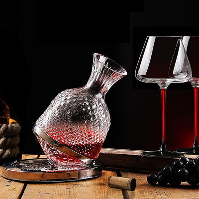 玻璃醒酒器家用葡萄酒紅酒杯香檳杯紅桿黑底家用玻璃紅酒的醒酒器