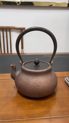 日本手工老銅壺重1954g高23肚徑14
