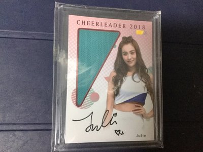 Julie 稀有 綠色 2019 中華職棒年度球員卡 cheerleader 富邦 中信兄弟 限量 啦啦隊 球衣簽