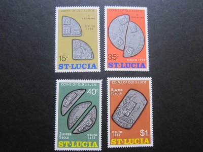 【雲品五】聖盧西亞St Lucia 1974 Sc 355-358 set MH 庫號#B515 62870