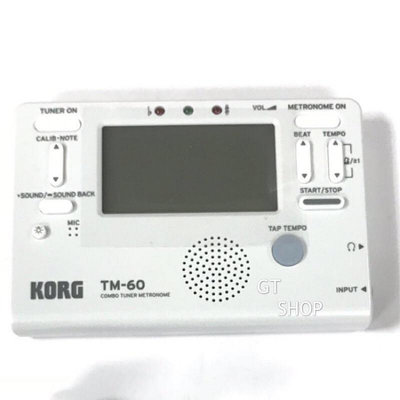 KORG TM60 白 調音器 節拍器 TM-60 可搭配 拾音夾 調音節拍器 二合一 TM60C調音器 節拍器