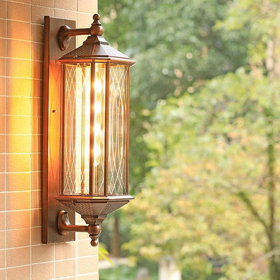 戶外壁燈簡約現代新中式防水外墻露台庭院燈創意過道室外陽台走廊