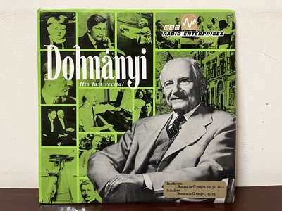 晨雨黑膠【古典】英首版BBC Radio, Dohnanyi – His Last Recital