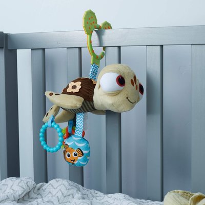 【ToyGo】 *美國購回 迪士尼 寶寶 尼莫/小海龜 Squirt 安撫玩偶 固齒器 多功能玩具 彌月禮
