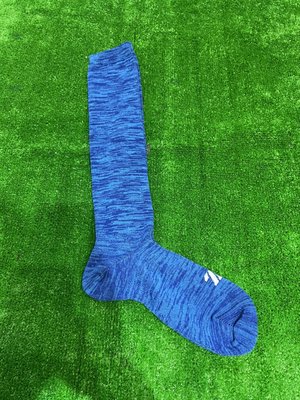棒球世界全新日本進口ZETT 棒壘球用長襪厚襪特價三雙入麻花藍色bk03cog