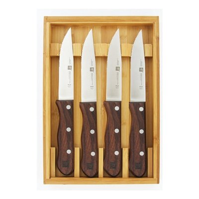 德國 Zwilling 雙人 J.A. Henckels 牛排刀四件刀具組 4/S 含精緻原木收納禮盒39134-400