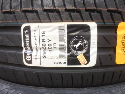 台北永信輪胎~德國馬牌輪胎 CPC6 245/50R18 100Y 歐洲製 四輪含安裝 四輪定位