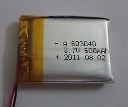 603040 3.7v 600mah聚合物 電池 各種mp3 mp4 平板電腦 航模電池