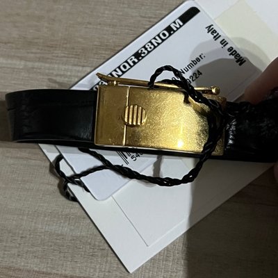 Celine Phoebe Philo 絕版 經典飾品 皮帶金屬扣手環 20公分