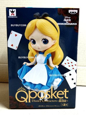 *特價* 台灣代理版 Q Posket 愛麗絲 迪士尼 Disney 單售 A款 Qposket Alice 公仔