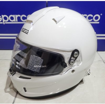 人身部品~全新正SPARCO AIR PRO CRASH 全罩式FIA認證安全帽，含HANS扣只要18000自取~