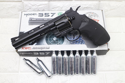 [01] KWC 6吋 左輪 手槍 CO2槍 + CO2小鋼瓶 ( KC-68 轉輪手槍短槍城市獵人牛仔巨蟒