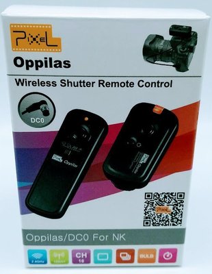 PIXEL 品色 Oppilas (= RW-221) 無線 快門線 遙控器 For Nikon DC0 DC2