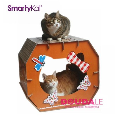 現貨~Smarty Kat貓抓板一體貓窩耐磨不掉屑耐抓特大號瓦楞紙