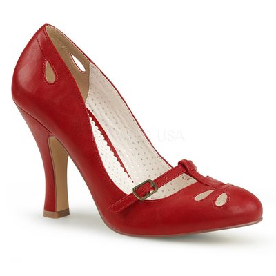 Shoes InStyle《四吋》美國品牌 PIN UP CONTURE 原廠正品復古高跟包鞋 有大尺碼『紅色』