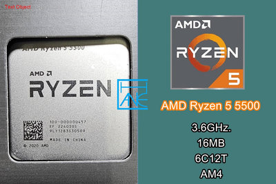 【 大胖電腦 】AMD Ryze 5 5500 CPU/AM4/6核心/全新盒裝/原廠保固/直購價3000元