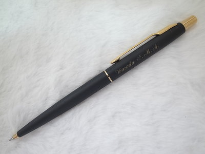 B789 派克美國製 classic自動鉛筆0.5mm(9成新有刻字)(按壓式)(皮擦未使用)