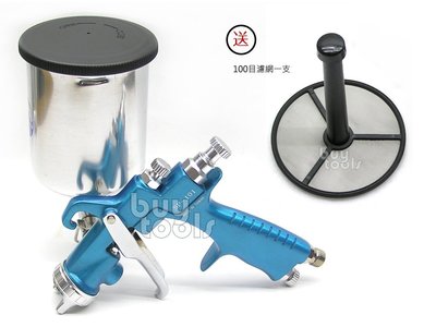 買工具-Spray Gun汽車板金氣動噴漆槍,氣動噴槍,孔徑1.8mm,400cc可立式油漆杯,送濾網,台灣製造「含稅」
