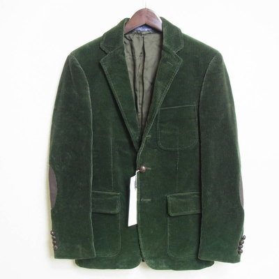 38..POLO RALPH LAUREN 綠色 燈芯絨 西裝 外套 夾克 36號