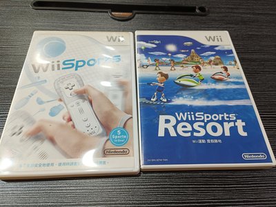 二手遊戲片Wii Sports /Resort兩片合購400元