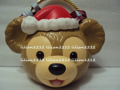 日本東京迪士尼disney聖誕節限定duffy達菲熊大頭造型爆米花筒(現貨) 爆米花桶d2