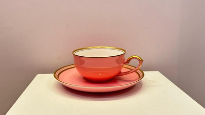 【二手】香蘭社粉色香蘭社咖啡杯 中古 回流瓷器 餐具【微淵古董齋】-2775