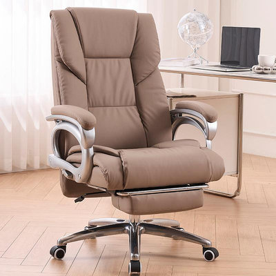 老板椅電腦椅簡約家用辦公椅牛皮轉椅可躺按摩真皮老板椅商務輕奢大班椅