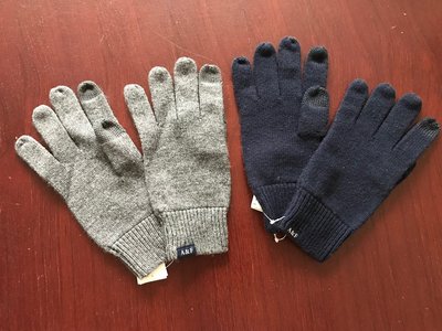 【天普小棧】Abercrombie&amp;Fitch A&amp;F Knit Tech Gloves科技混羊毛編織手套有觸控功能