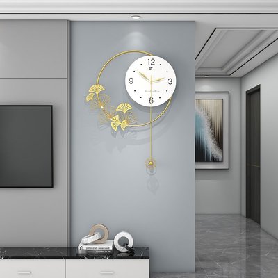 新款網紅掛鐘現代簡約背景墻表時鐘裝飾客廳家用時尚鐘表