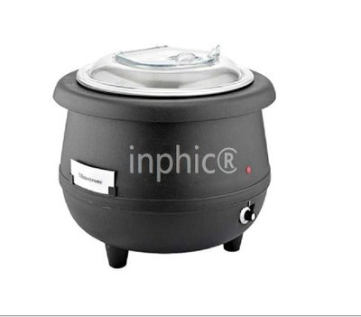 INPHIC-10升  電子暖湯煲黑湯鍋自助餐湯爐保溫湯pc蓋
