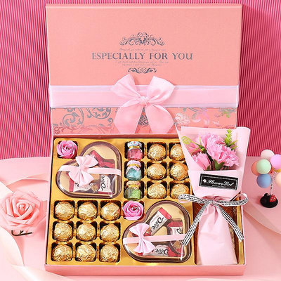 德芙巧克力禮盒裝送女友圣誕節禮物送閨蜜女朋友生日零食糖果表白